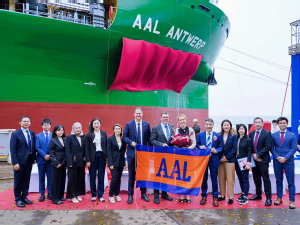 AAL reaches half-way mark for Super B-Class deliveries, with its fourth vessel, ‘AAL Antwerp’, ready for maiden voyage